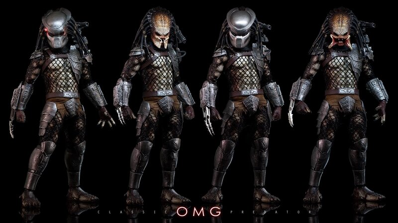 Four Predator Figures — Black