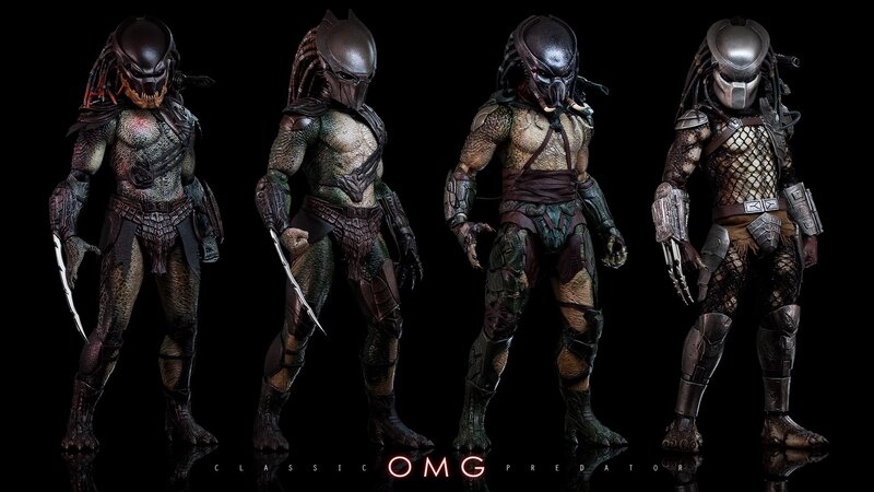 Four Predator Figures