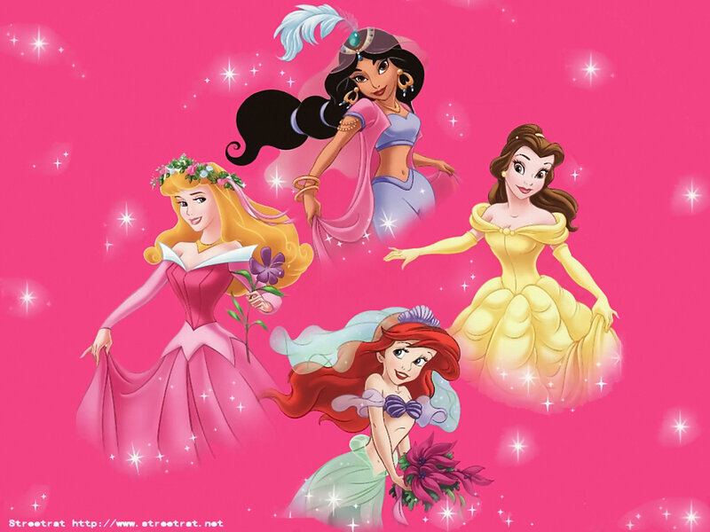 Four Princesses in Gowns