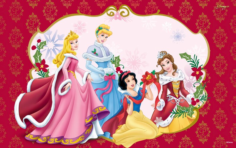 Four Princesses in Winter Outfits