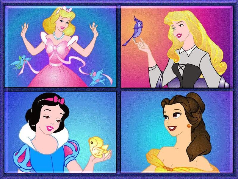 Four Princesses with Birds