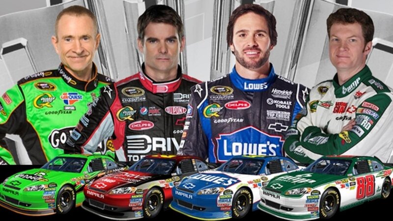 Four Race Car Drivers