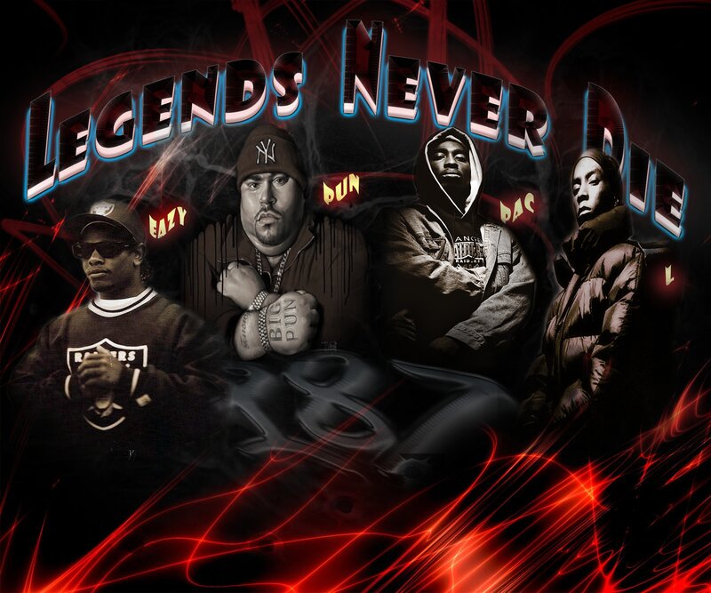 Four Rappers in a Collage