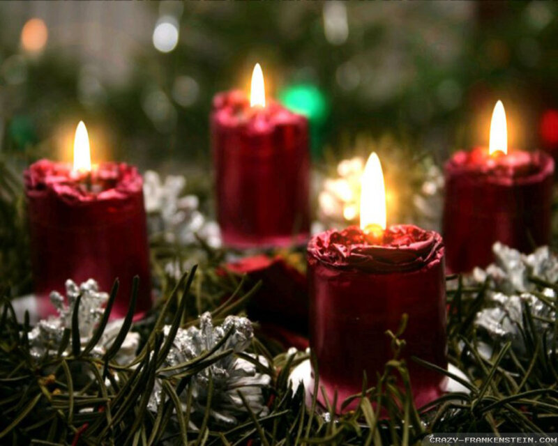 Four Red Candles Lit