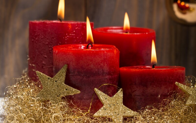 Four Red Candles