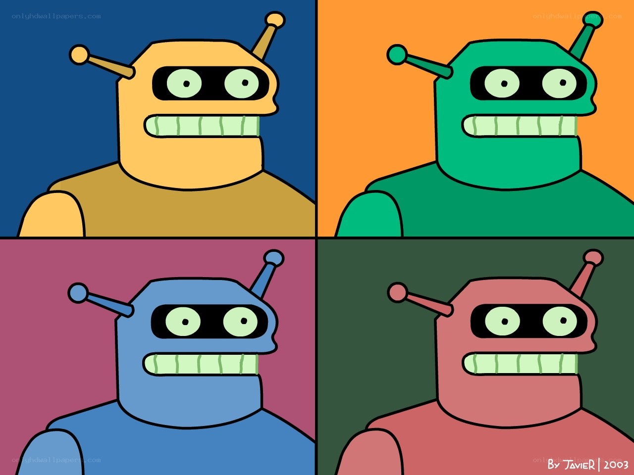 Four Robot Characters
