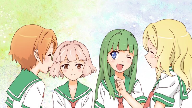 Four Schoolgirls Talking