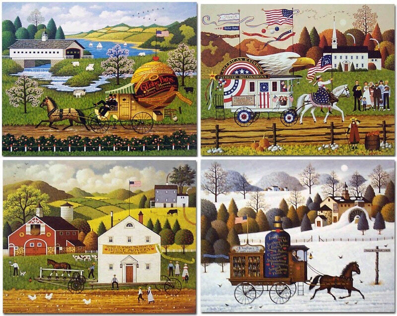 Four Seasonal Paintings