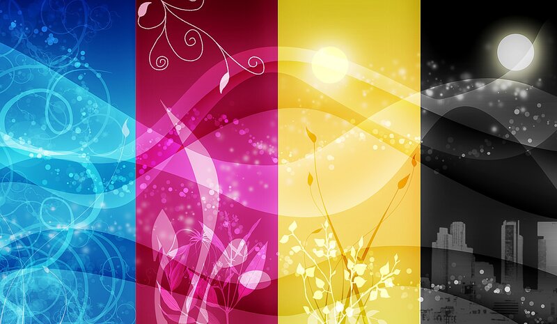 four seasons abstract background