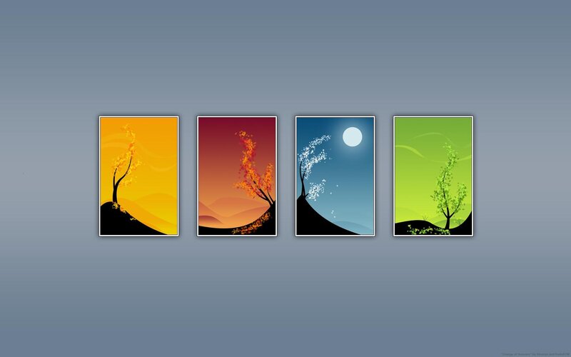 Four Seasons Artwork — Yellow