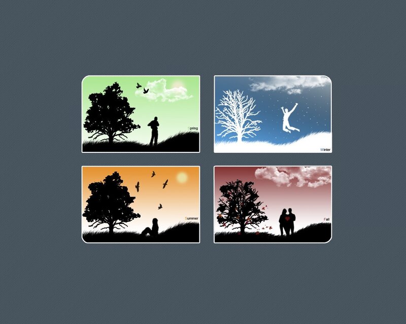 Four seasons illustration