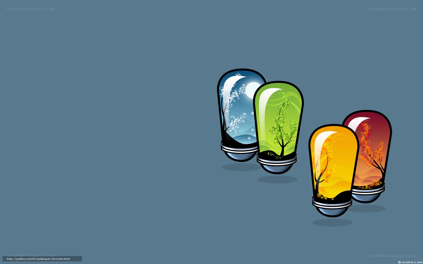 Four Seasons in Light Bulbs