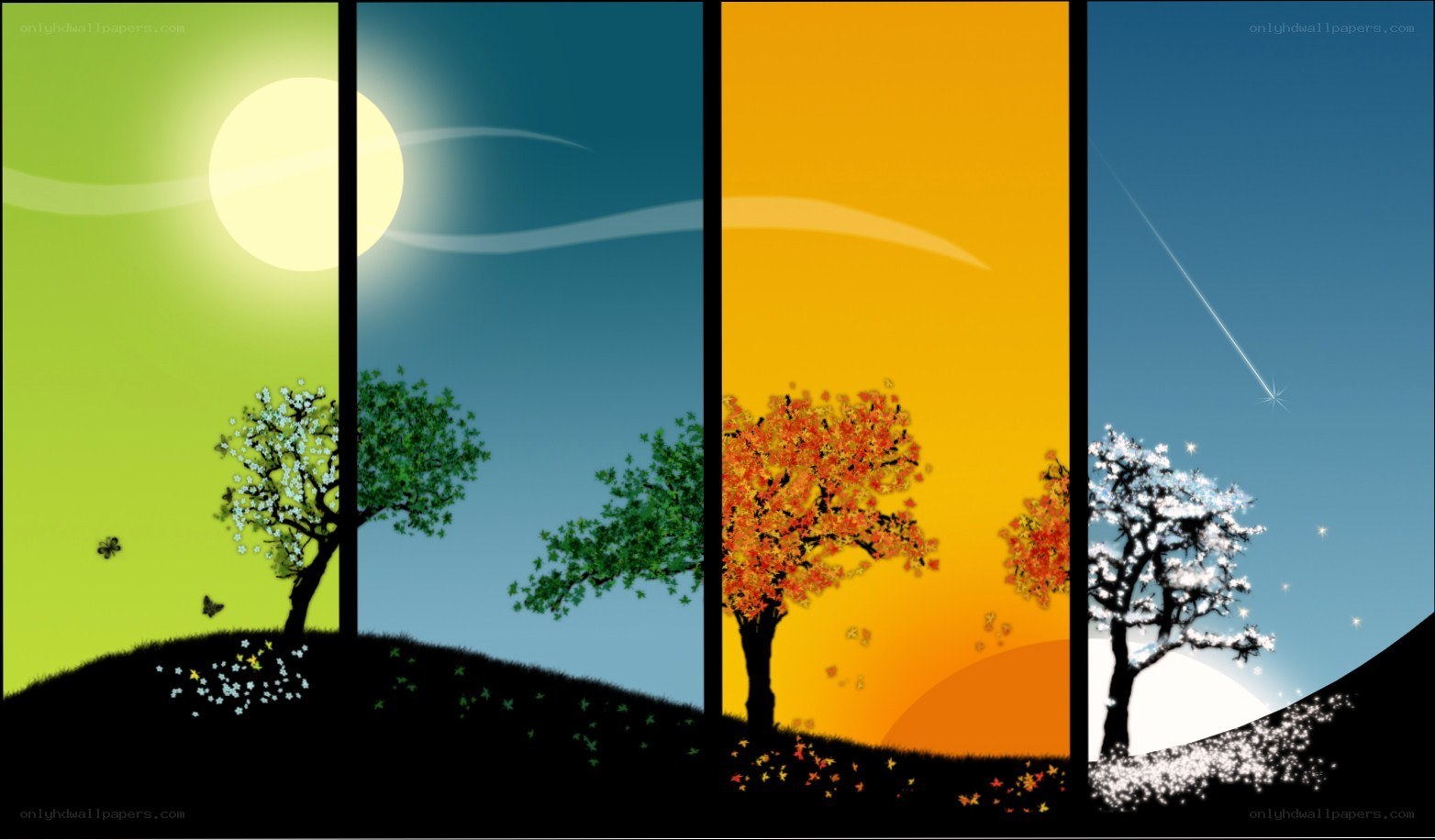 Four seasons landscape