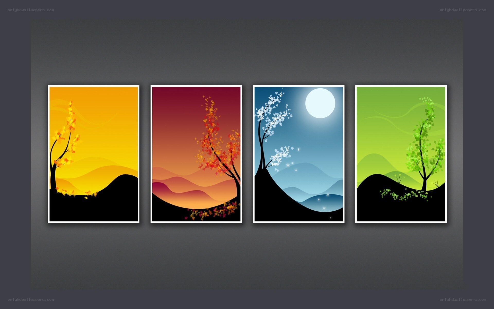 Four Seasons Landscape Art