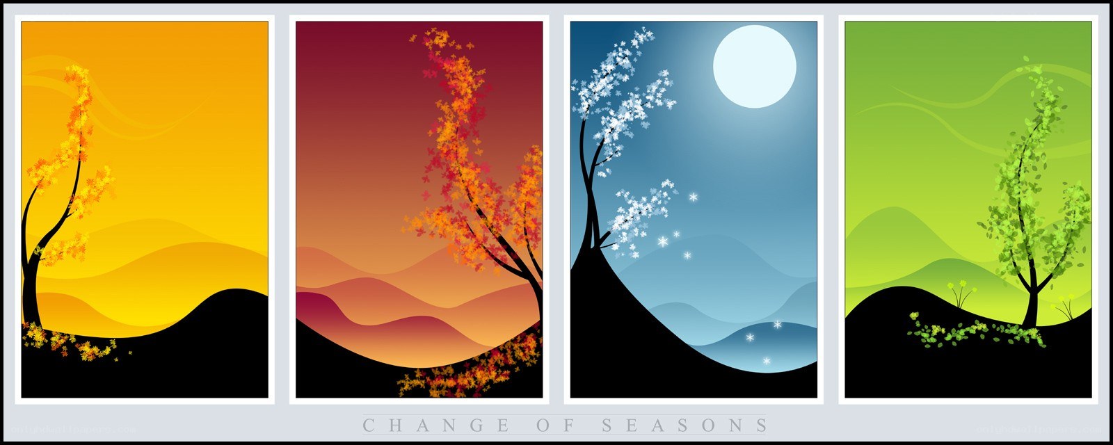 Four Seasons Landscape Art
