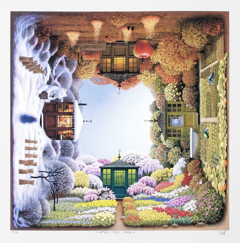Four Seasons of a Garden