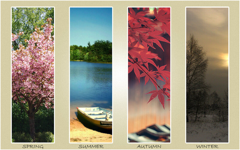 Four seasons of nature