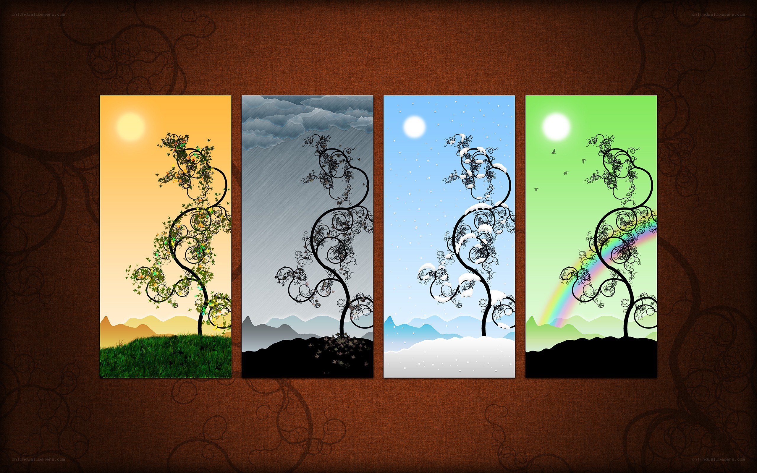 Four Seasons Tree Art