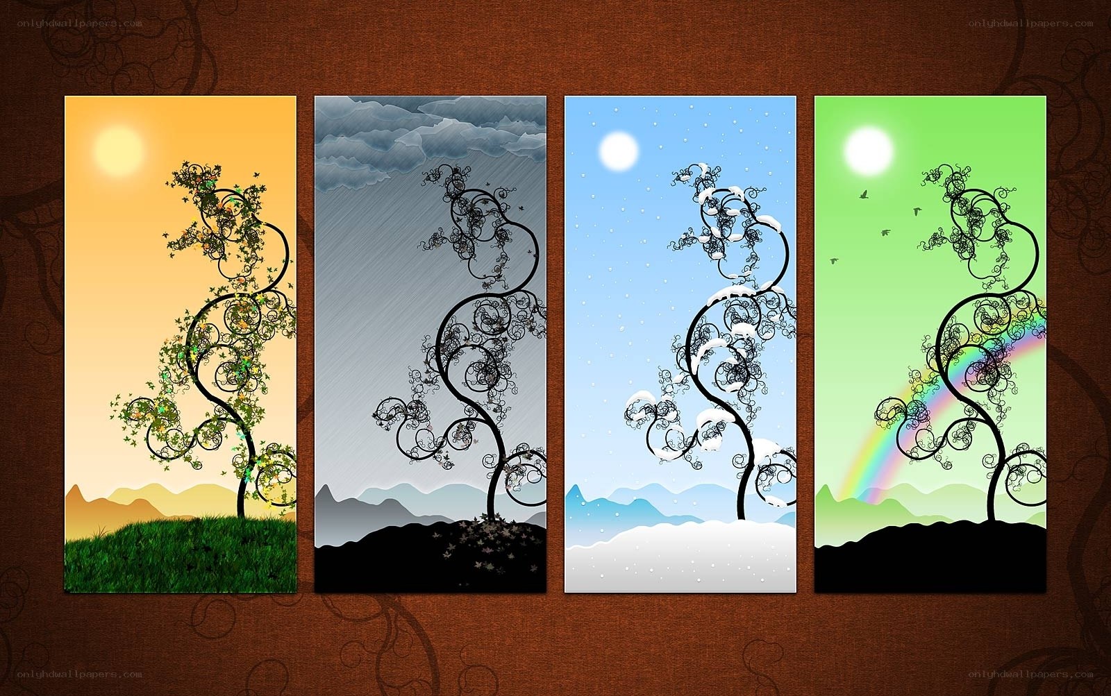 Four Seasons Tree Art