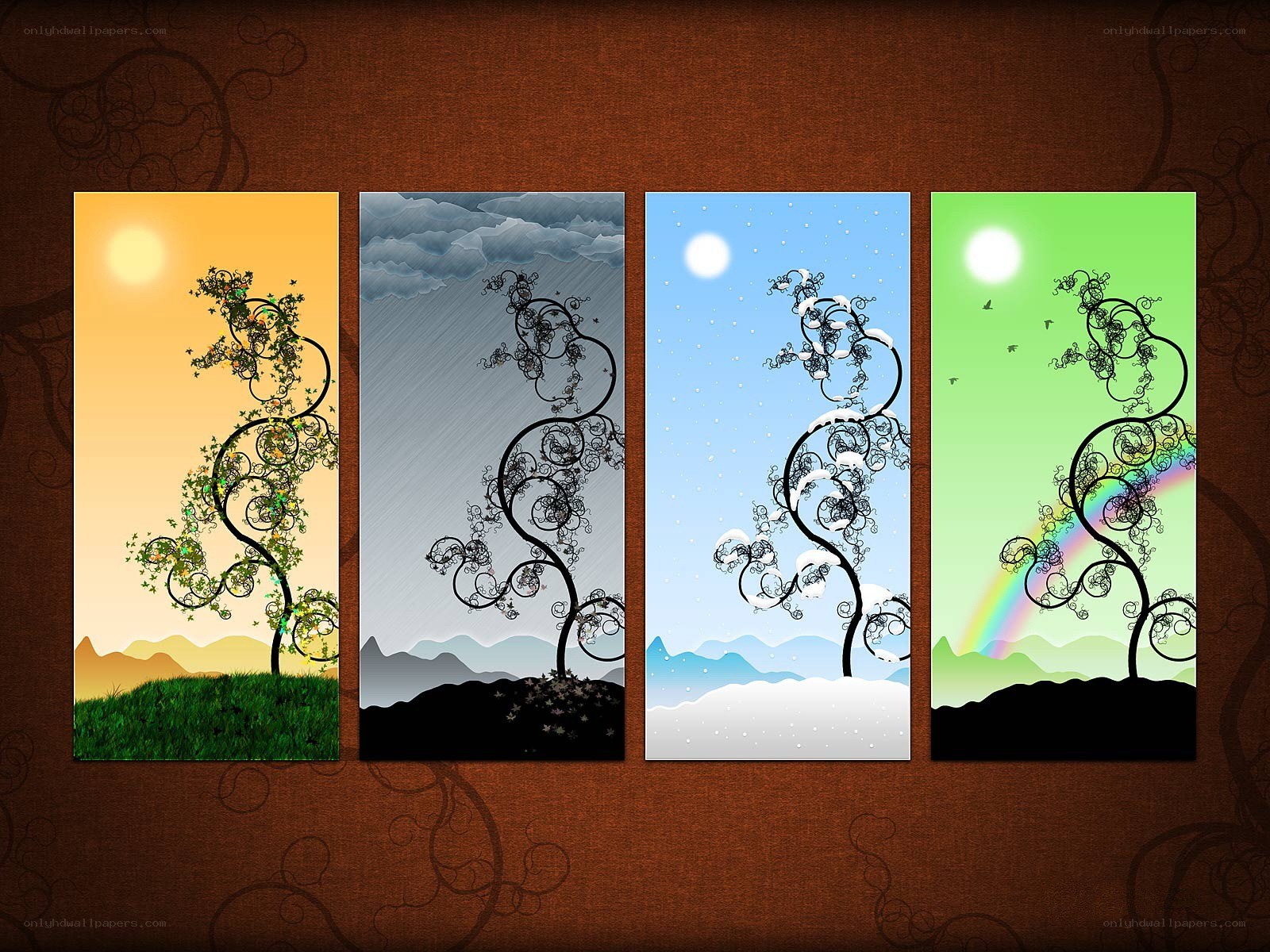 Four Seasons Tree Art
