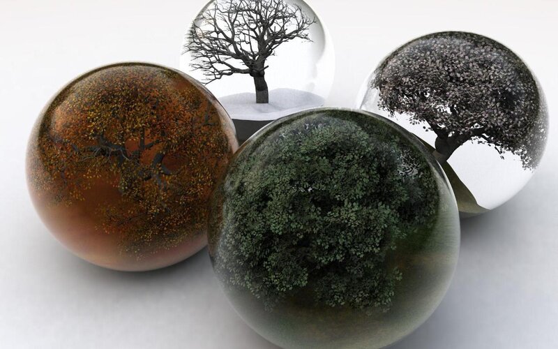 Four Seasons Tree Globes
