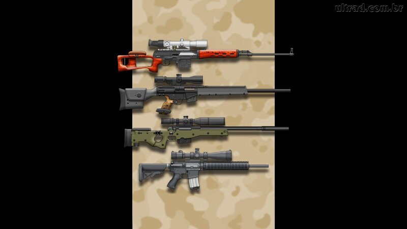 Four Sniper Rifles