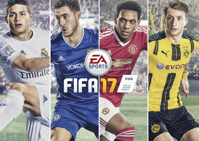 Four Soccer Players — White
