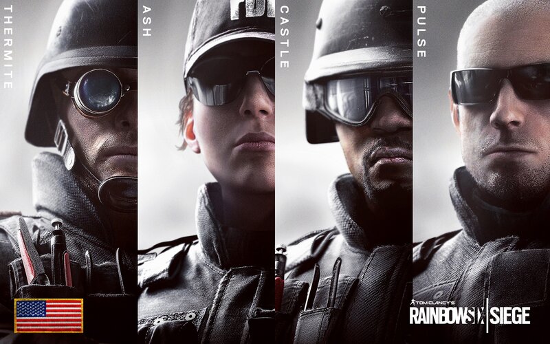 Four Soldiers in Tactical Gear — Black, Serious