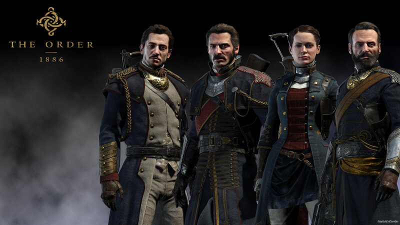 Four Soldiers in Uniform — Blue