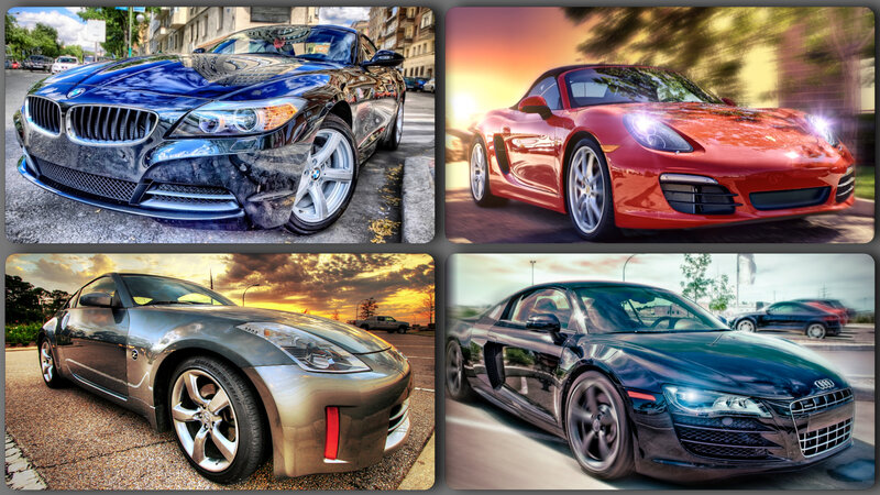 Four Sports Cars
