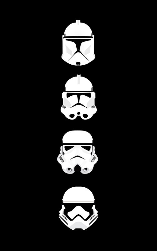 Four Stormtrooper Helmets