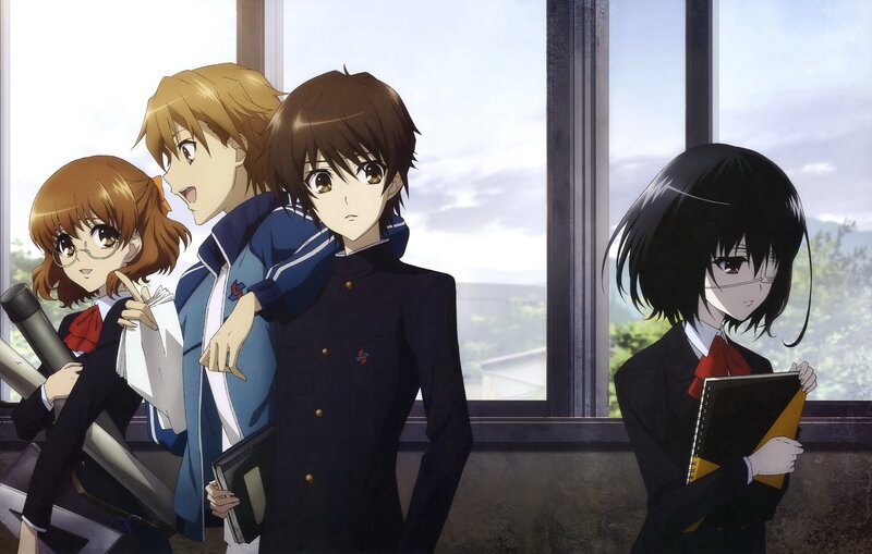 Four Students in Uniform — Black
