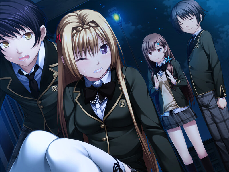 Four Students in Uniforms