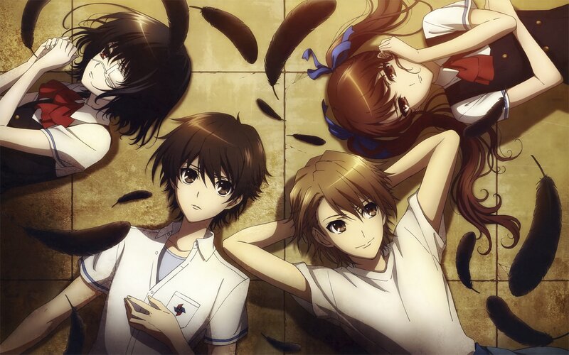 Four Students Lying Down — Brown
