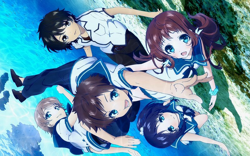 Four Students Underwater