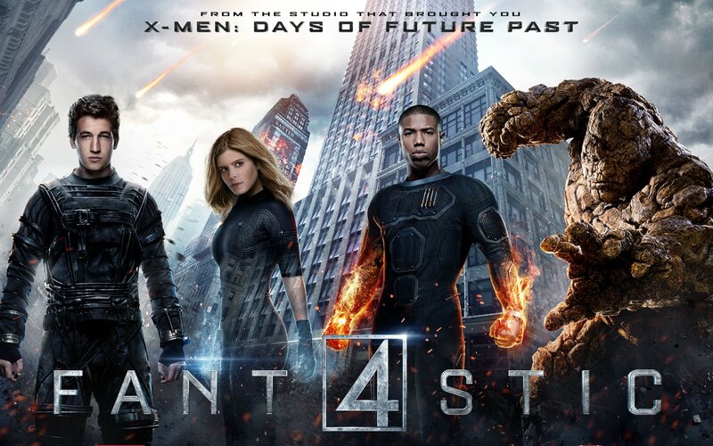 Four Superheroes in City