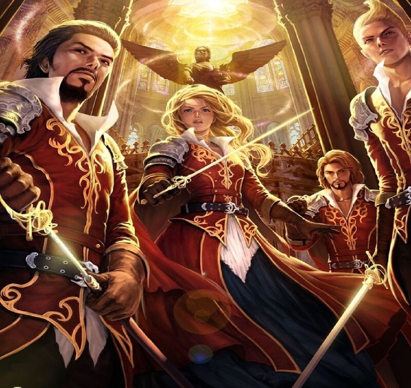 Four Swordsmen in a Cathedral