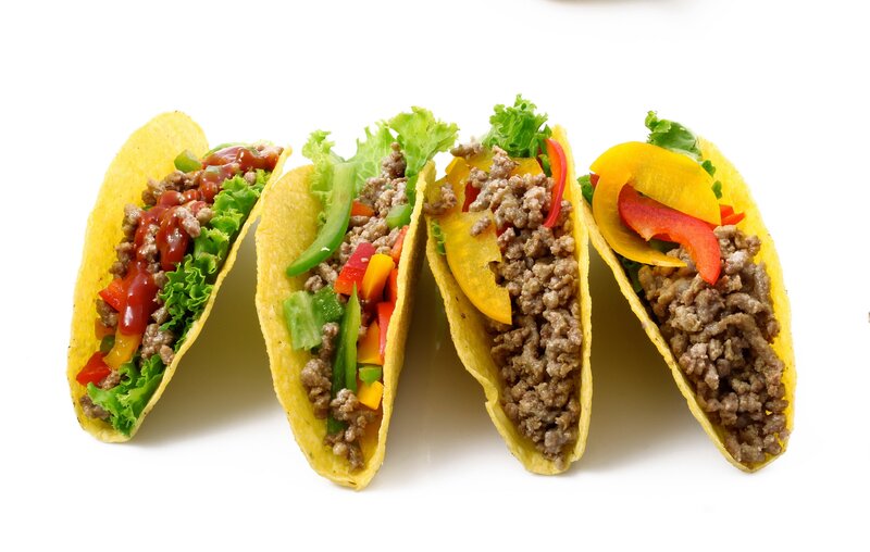 Four Tacos in Shells