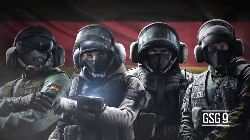 Four Tactical Officers