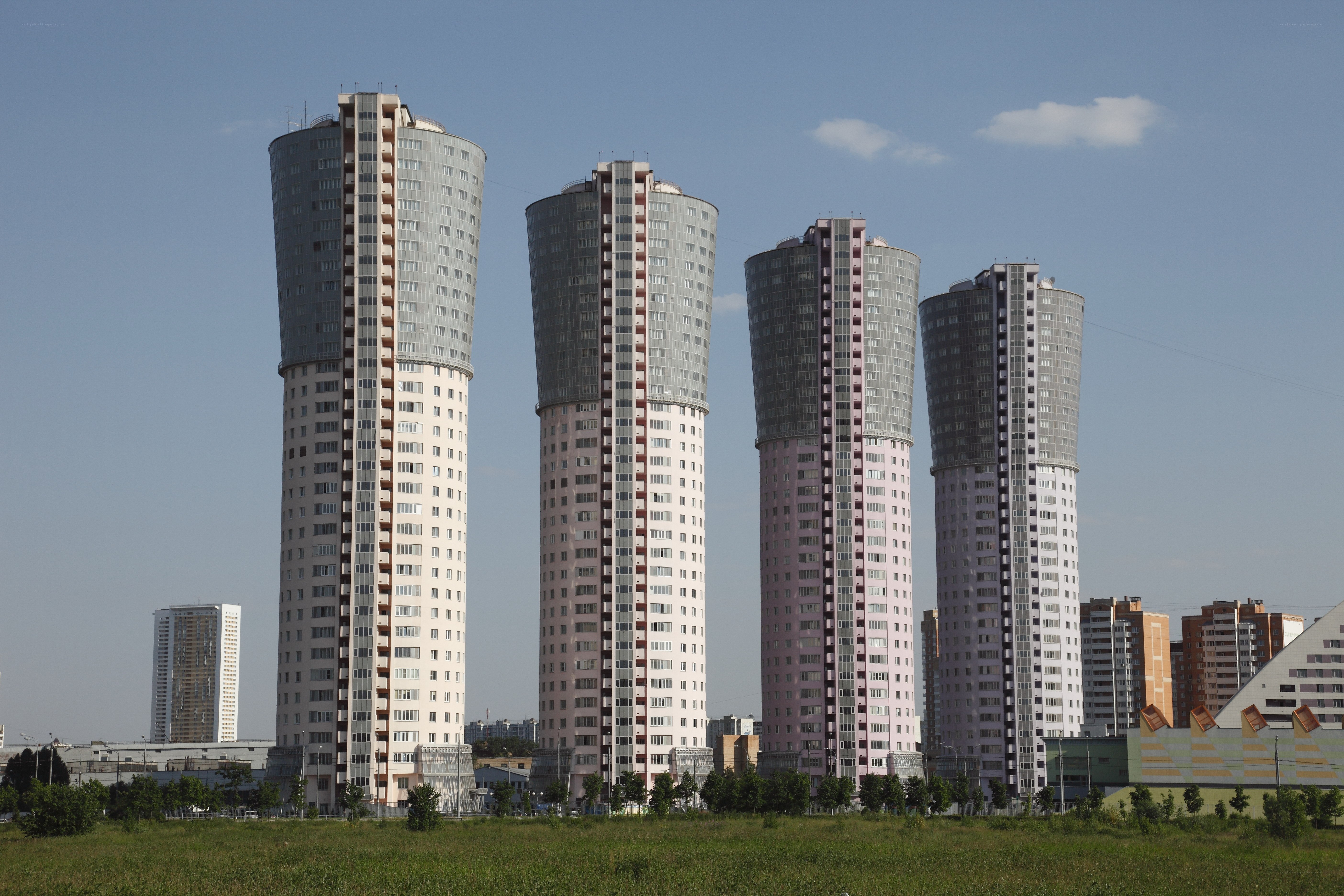Four tall residential towers