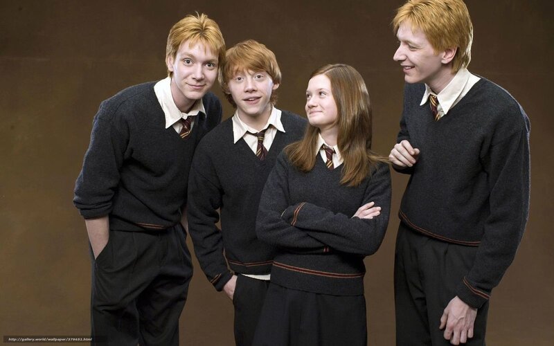 Four Teenagers in School Uniforms — Brown, Neutral