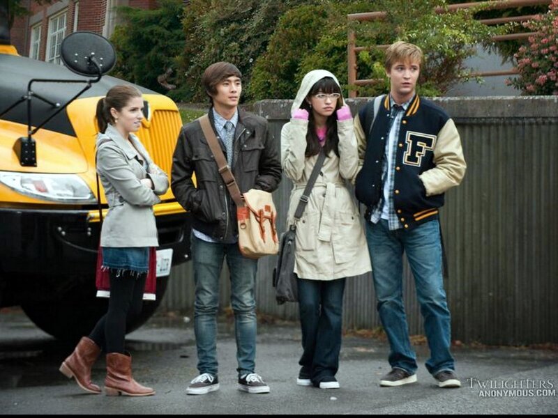 Four Teenagers Standing