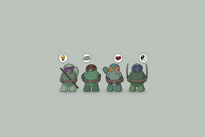 Four Turtles in a Row