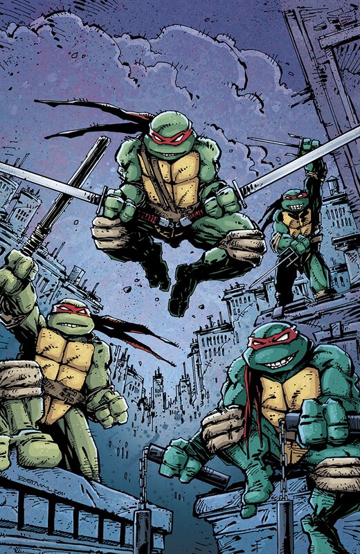 Four Turtles with Swords