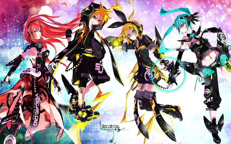 Four Vocaloid Characters