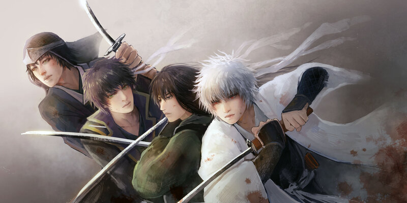 Four Warriors with Swords