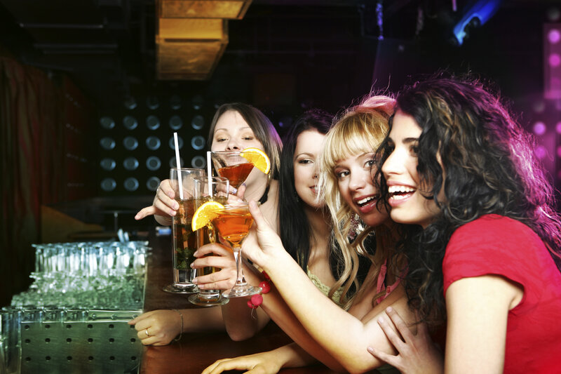 Four Women at Bar