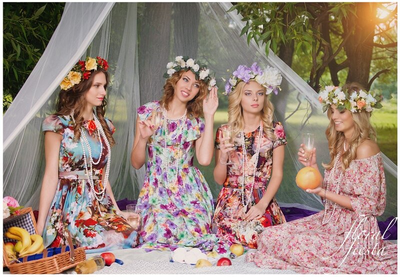 Four Women at Picnic