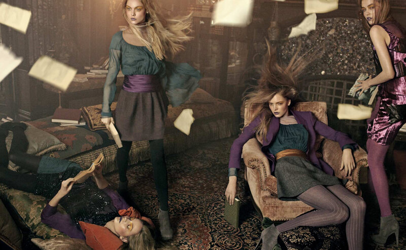 Four Women in a Library