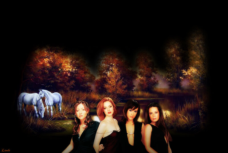 Four Women in Black Dresses — Dramatic, Night